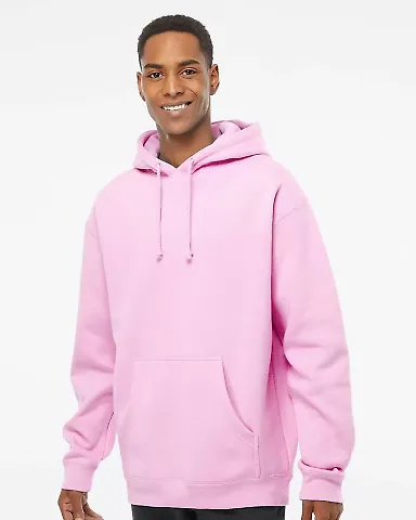 IND4000 Independent Trading Co. Heavyweight hoodie in Light pink front view