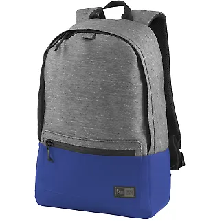 New Era NEB201   Legacy Backpack in Grey tw he/roy front view