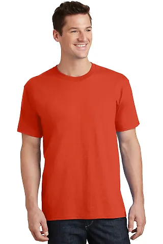 Port & Company PC54T  Tall Core Cotton Tee Orange front view