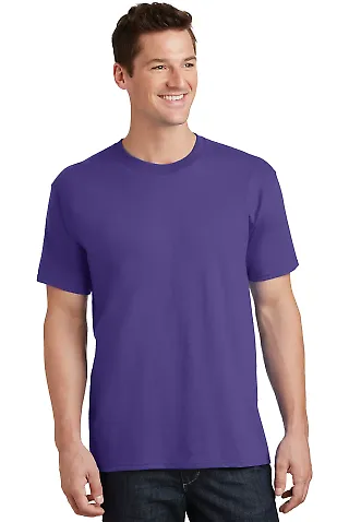 Port & Company PC54T  Tall Core Cotton Tee Purple front view
