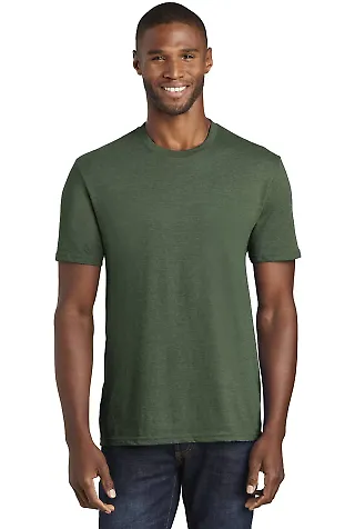 Port & Company PC455 Fan Favorite Blend Tee Forest Grn Hth front view