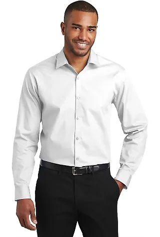 Port Authority Clothing W103 Port Authority  Slim  White front view