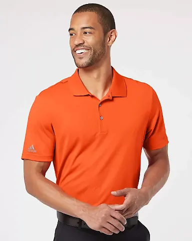 Adidas Golf Clothing A230 Performance Sport Polo Orange front view
