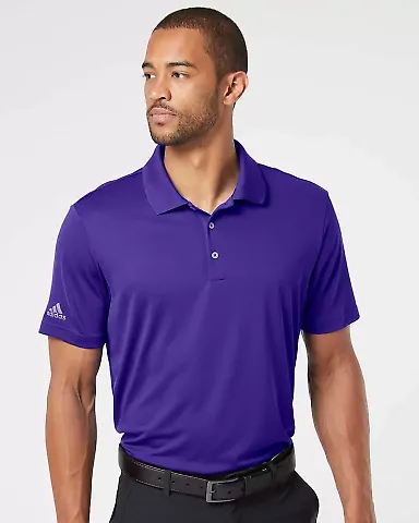 Adidas Golf Clothing A230 Performance Sport Polo Collegiate Purple front view