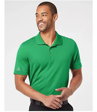 Adidas Golf Clothing A230 Performance Sport Polo Green front view