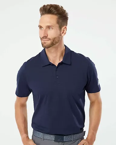 Adidas Golf Clothing A322 Cotton Blend Sport Shirt Navy front view