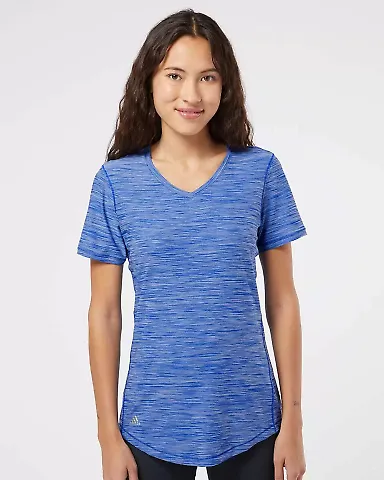 Adidas Golf Clothing A373 Women's Tech Tee Collegiate Royal Melange front view