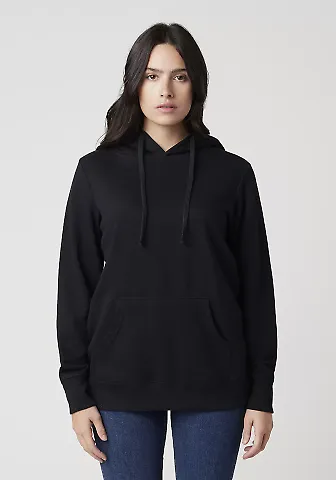 Cotton Heritage W2280 WOMEN'S FRENCH TERRY HOODIE Black front view