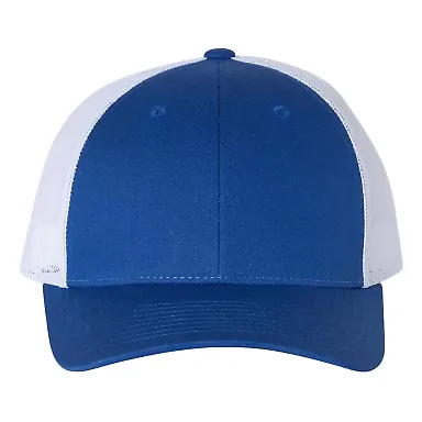 Richardson Hats 115 Low Pro Trucker Cap in Royal/ white front view