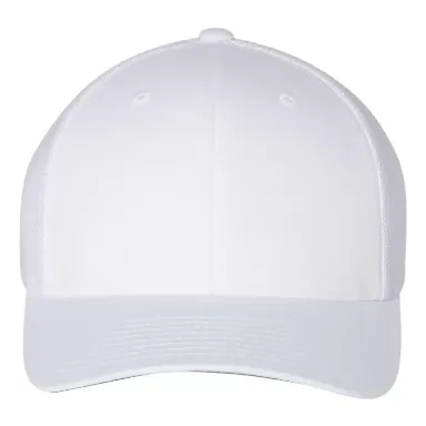 Richardson 110 Fitted Trucker Hat with R-Flex in White front view