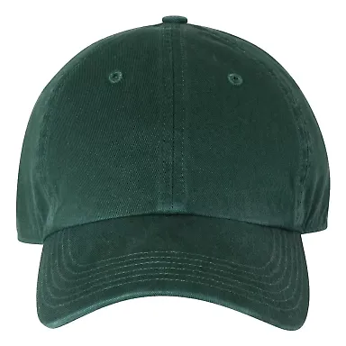 Richardson Hats 320 Washed Chino Cap Dark Green front view