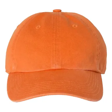 Richardson Hats 320 Washed Chino Cap Orange front view
