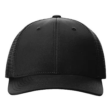 Richardson Hats 174 Performance Trucker Cap in Black front view
