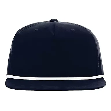Richardson Hats 256 Umpqua Snapback Cap in Navy/ white front view