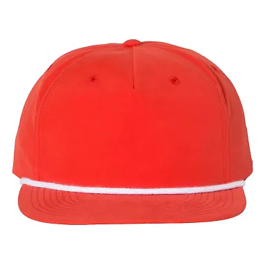 Richardson Hats 256 Umpqua Snapback Cap in Red/ white front view