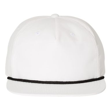 Richardson Hats 256 Umpqua Snapback Cap White/ Black front view