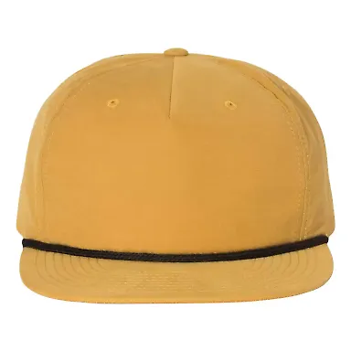 Richardson Hats 256 Umpqua Snapback Cap in Biscuit/ black front view