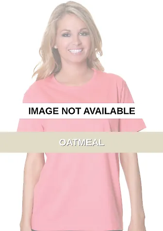 Cotton Heritage L7410 Scoop-Neck T-Shirt Oatmeal front view