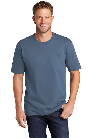 Cornerstone CS430 CornerStone Workwear Pocket T Regatta Blue front view