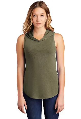 District Clothing DT1375 District    Women's Perfe Miltry Grn Fro front view