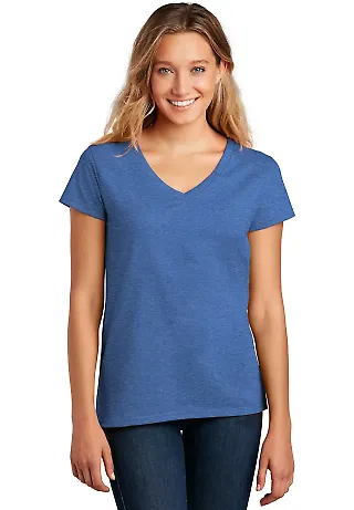 District Clothing DT8001 District    Women¿s Re-T Blue Heather front view