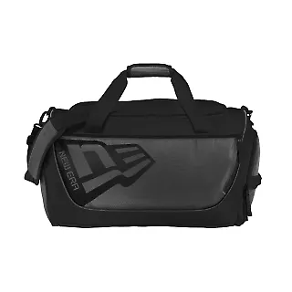 New Era NEB700 Shutout Duffel Graphite/Black front view
