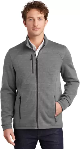 Eddie Bauer EB250     Sweater Fleece Full-Zip Dark Grey Hthr front view