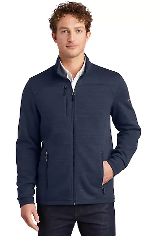 Eddie Bauer EB250 Sweater Fleece Full-Zip River Blue Hth front view