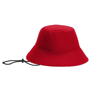 New Era NE800 Hex Era Bucket Hat Scarlet front view