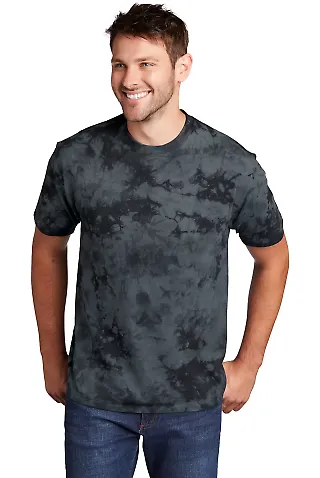 Port & Company PC145     Crystal Tie-Dye Tee Black front view
