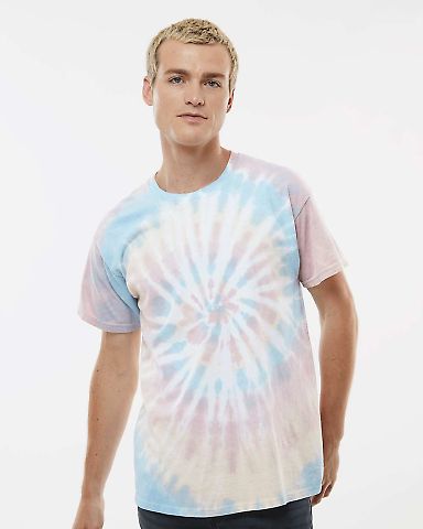 Dynomite 200MS Multi-Color Spiral Short Sleeve T-S in Desert rainbow front view