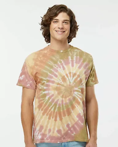 Dynomite 200MS Multi-Color Spiral Short Sleeve T-S in Everglades front view