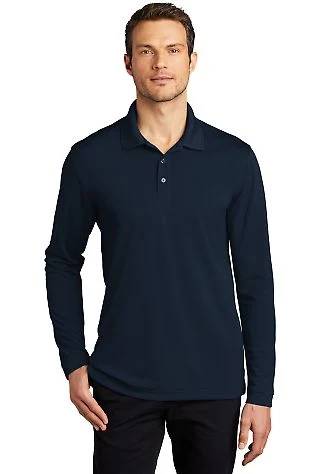 Port Authority Clothing K110LS Port Authority D in River blue nvy front view