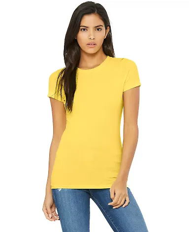 BELLA 6004 Womens Favorite T-Shirt in Yellow front view