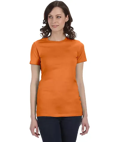 BELLA 6004 Womens Favorite T-Shirt in Burnt orange front view