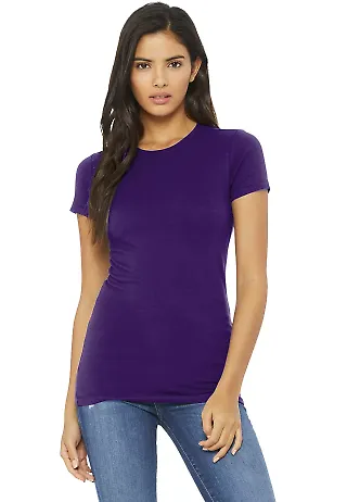 BELLA 6004 Womens Favorite T-Shirt in Team purple front view