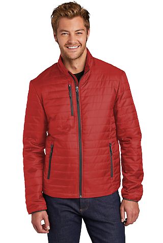 Port Authority Clothing J850 Port Authority    Pac in Fire red/graph front view