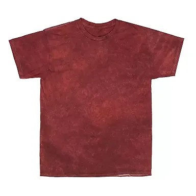 Dyenomite Mineral Wash T-Shirt 200MW in Crimson front view