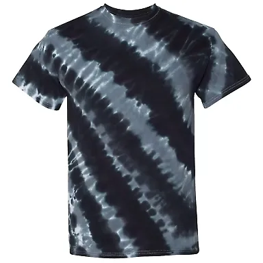 Tilt Tie Dye T-Shirt in Black front view