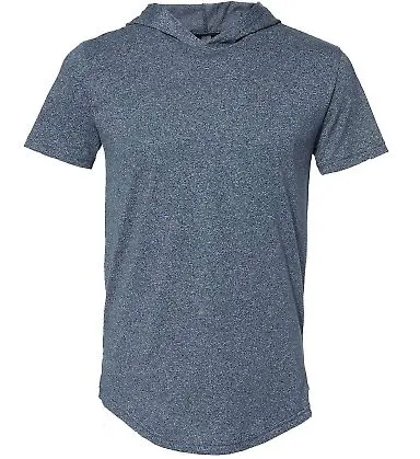 Next Level Apparel 2022 Mock Twist Short Sleeve Ho in Indigo front view