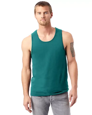 Alternative Apparel 1091 Cotton Jersey Go-To Tank TEAL front view