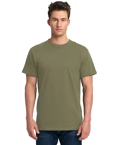 Next Level Apparel 7410S Power Crew Short Sleeve T MILITARY GREEN front view