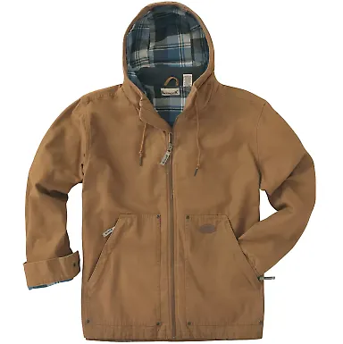 Backpacker BP7020T Men's Tall Hooded Navigator Jac BROWN front view