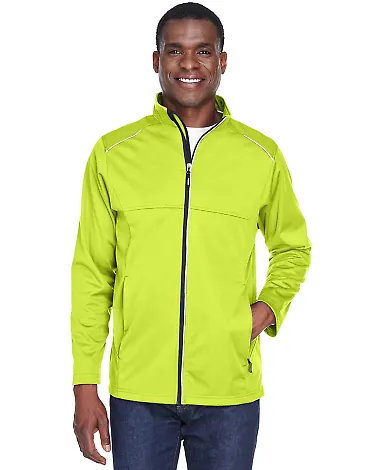 Core 365 CE708 Men's Techno Lite Three-Layer Knit  SAFETY YELLOW front view