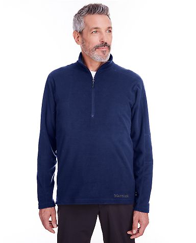 Marmot 901076 Men's Rocklin Fleece Half-Zip ARTIC NAVY front view