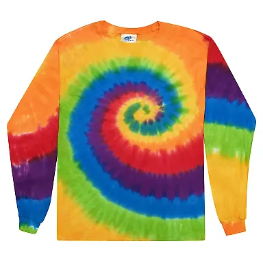 Tie-Dye CD2000 Adult 5.4 oz. 100% Cotton Long-Slee in Prism front view