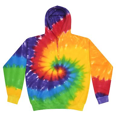 Tie-Dye CD877Y Youth 8.5 oz Pullover Hooded Sweats in Prism front view