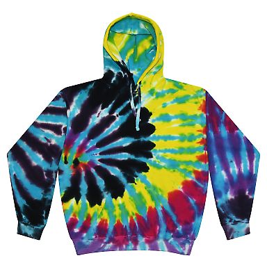Tie-Dye CD877Y Youth 8.5 oz Pullover Hooded Sweats in Flashback front view