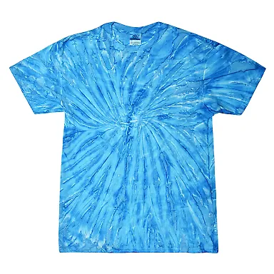 Tie-Dye CD110Y Youth 5.4 oz., 100% Cotton Twist d  NEON BLUEBERRY front view