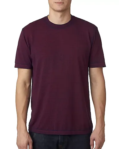 Tie-Dye 1350 Adult Acid Wash T-Shirt in Burgundy front view